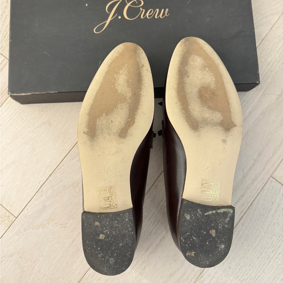J Crew Academy Loafer In Leather Chocolate Brown - Picture 4 of 5
